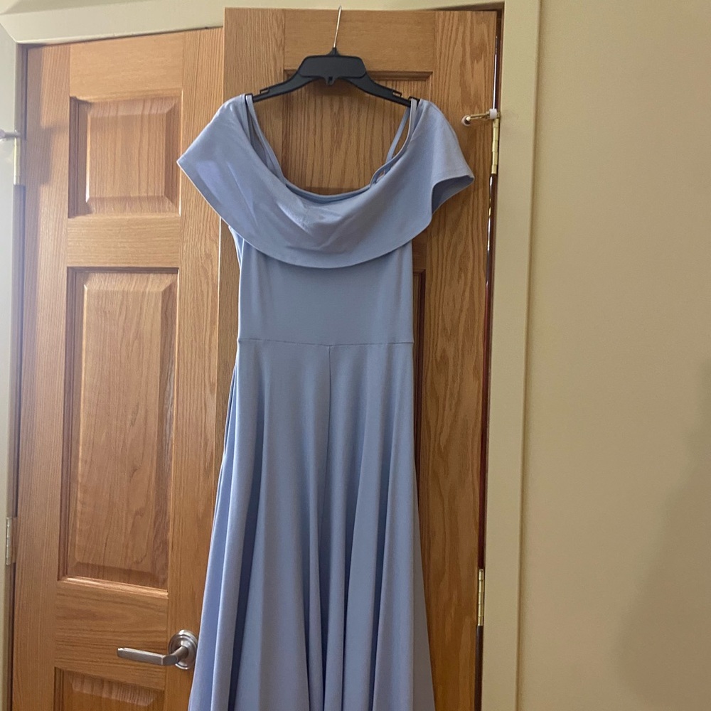 Elegant Blue Women's Dress